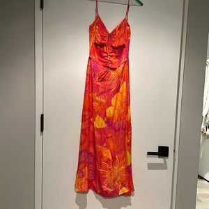 NWT Farm Rio XS silk maxi dress
